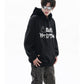 Plush Contrast Color Thermal Hooded Sweatshirt