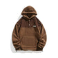 Leisure Sweater Men's Hooded Jacket All-matching Solid Color