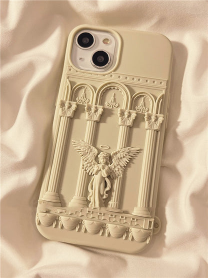 Creative Three-dimensional Cartoon Angel Silicone Phone Case