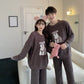 Gp Couple Japanese Cute Dog Parent-child Soft Home Wear Long-sleeved Trousers Pajamas Set Wholesale