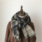 Women's Autumn Winter Retro Plaid Scarf