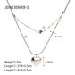 Love Double-layer Necklace 18K Gold-plated Collarbone Necklace