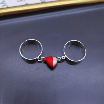 Simple And Adjustable Couple Ring Magnetic Ring