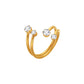 Micro-inlaid Zircon Ring Index Finger Ring Little Finger Ring