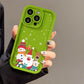 Cute Santa Claus Phone Case Frosted Advanced Christmas Pattern Case For Phone Shockproof Soft Silicone Phone Cover