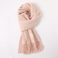 Simple Solid Color Tassel Shawl Autumn And Winter Warm Artificial Cashmere Scarf