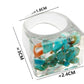 New Transparent Resin Ring Fruit Square Ring Acrylic Ring