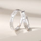 Letter Couple Ring Sterling Silver Simple Plain Ring Ring