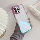 Transparent Button Gradient Border Two-color Phone Case