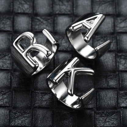 Letter Ring Adjustable Ring Accessories