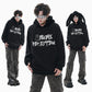 Plush Contrast Color Thermal Hooded Sweatshirt