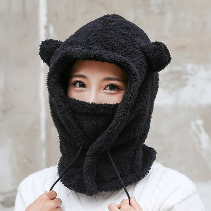 Bear ears scarf hat