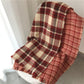 Women's Autumn Winter Retro Plaid Scarf