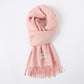 Simple Solid Color Tassel Shawl Autumn And Winter Warm Artificial Cashmere Scarf