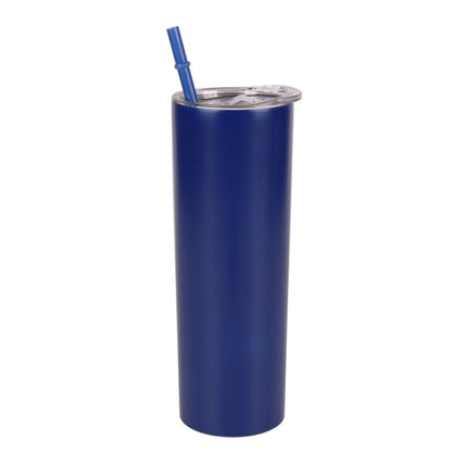 Straw Tumbler Straight Car Water Cup Double-layer Stainless Steel Insulation Cup Slimming