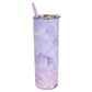 Straw Tumbler Straight Car Water Cup Double-layer Stainless Steel Insulation Cup Slimming