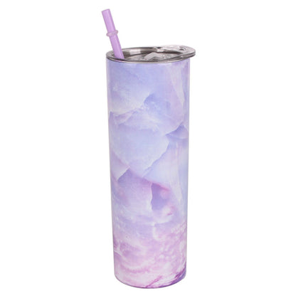 Straw Tumbler Straight Car Water Cup Double-layer Stainless Steel Insulation Cup Slimming