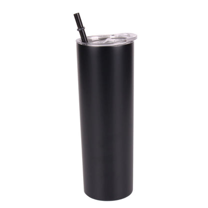 Straw Tumbler Straight Car Water Cup Double-layer Stainless Steel Insulation Cup Slimming