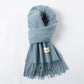 Simple Solid Color Tassel Shawl Autumn And Winter Warm Artificial Cashmere Scarf